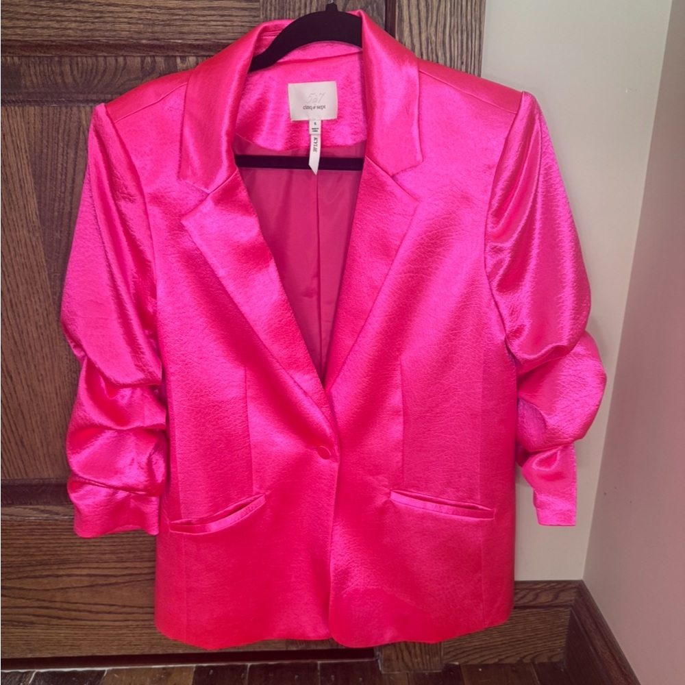 Cinq à Sept Vibrant Pink Blazer